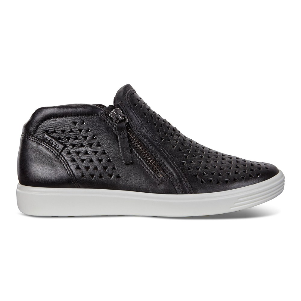 Tenis Mujer - ECCO Soft 7 Mid-Cut Boot - Negros - CUL246150